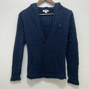 Y2K Old Navy Cable Knit V-Neck Sweater Size M